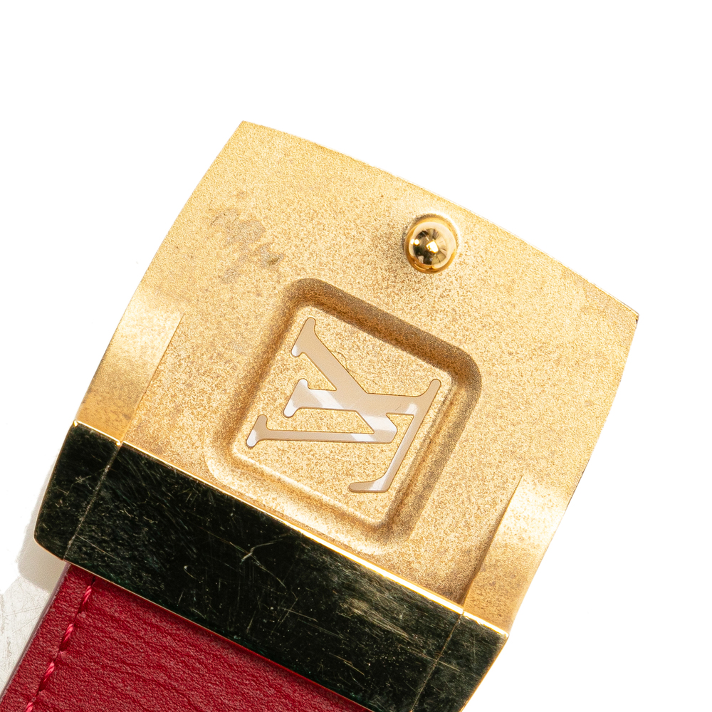 Pre-Loved Louis Vuitton Monogram Multicolore LV Cut Reversible Belt - Picture 6 of 10